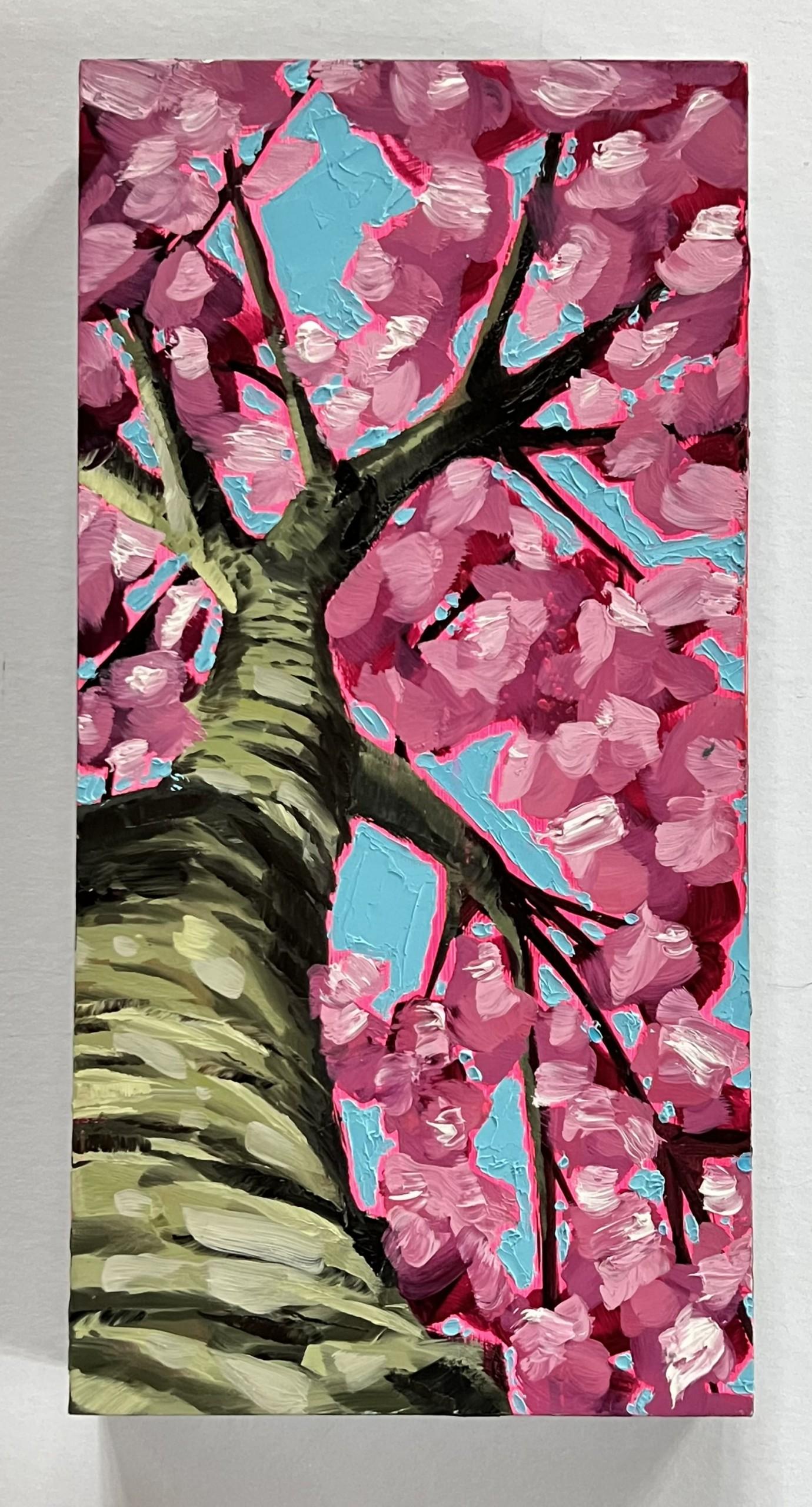 cherry blossom abstract painting