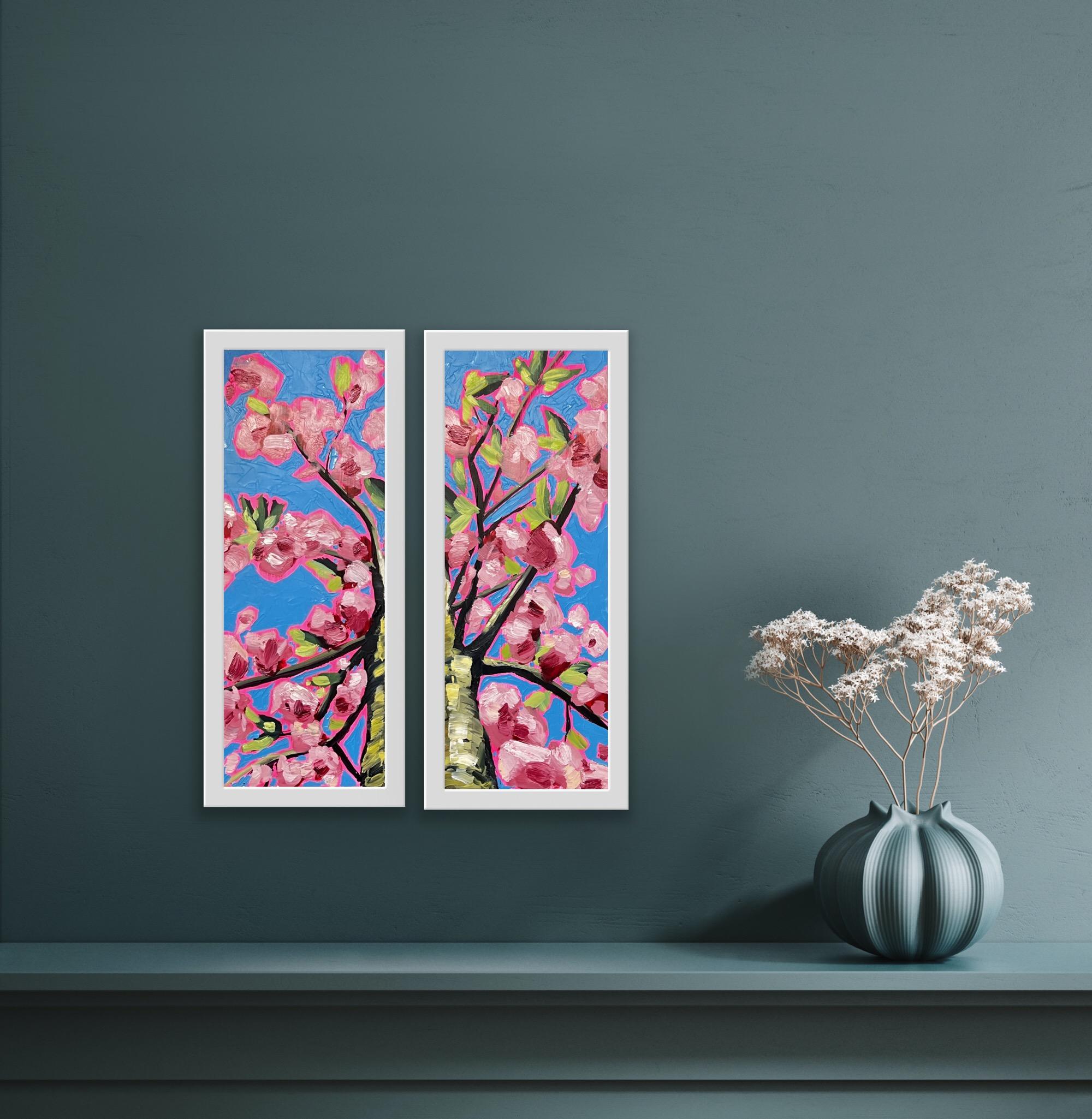 Looking Up Through Pink Blossom Diptych by Emily Finch [2021]

original
Oil Paint on Dibond
Image size: H:40 cm x W:30 cm
Complete Size of Unframed Work: H:40 cm x W:30 cm x D:0.2cm
Sold Unframed
Please note that insitu images are purely an