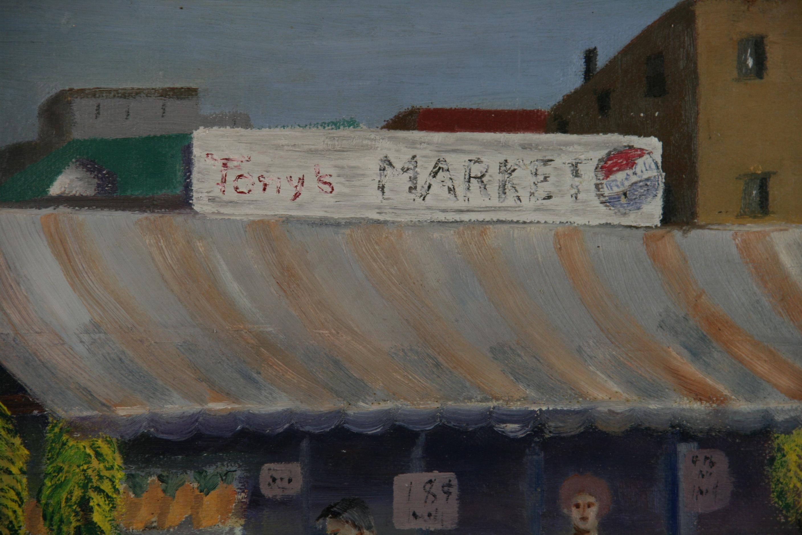 Arte popular figurativo antiguo  Pintura al óleo 