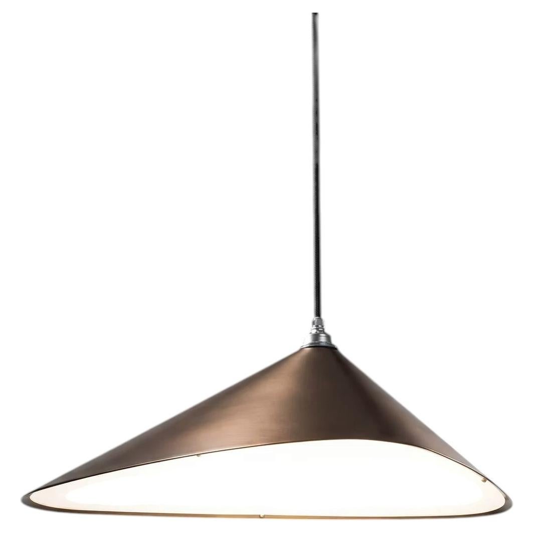 Ciondolo Emily I in acciaio con finitura in bronzo scuro by MOSS Objects