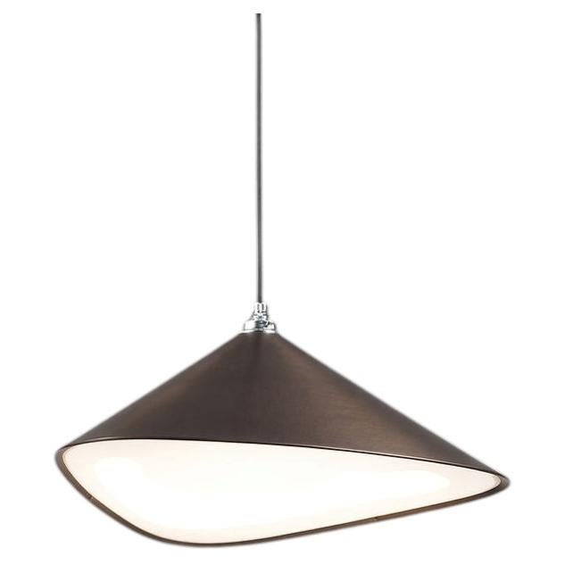 Emily II Pendant in Steel with Dark Bronze Finish by MOSS Objects For Sale