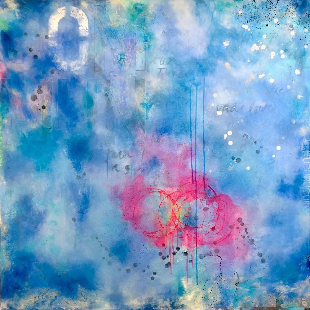 Emily Klima Abstract Painting - The Guru 48 X48