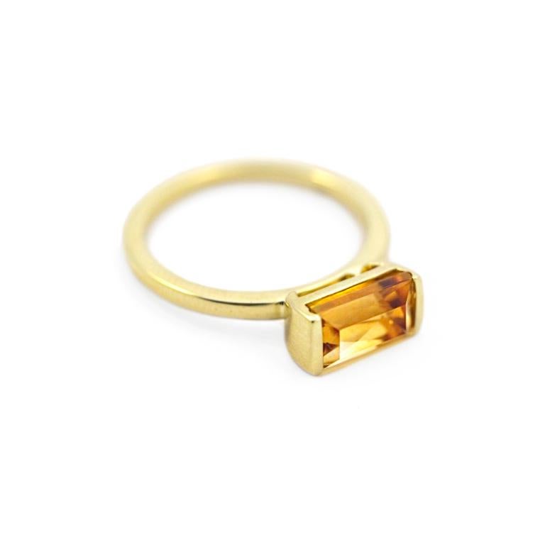 It’s here and it’s fabulous! Our Bonbon Ring is stunning on its own or in pairs and trios. The classic yet contemporary design is timeless. Clean lines, beautiful stones, simple beauty, start your collection.

2.8 grams of gold
5 mm band width
 
We