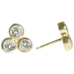 Emily Kuvin Three Dot Diamond Necklace and Earring Set