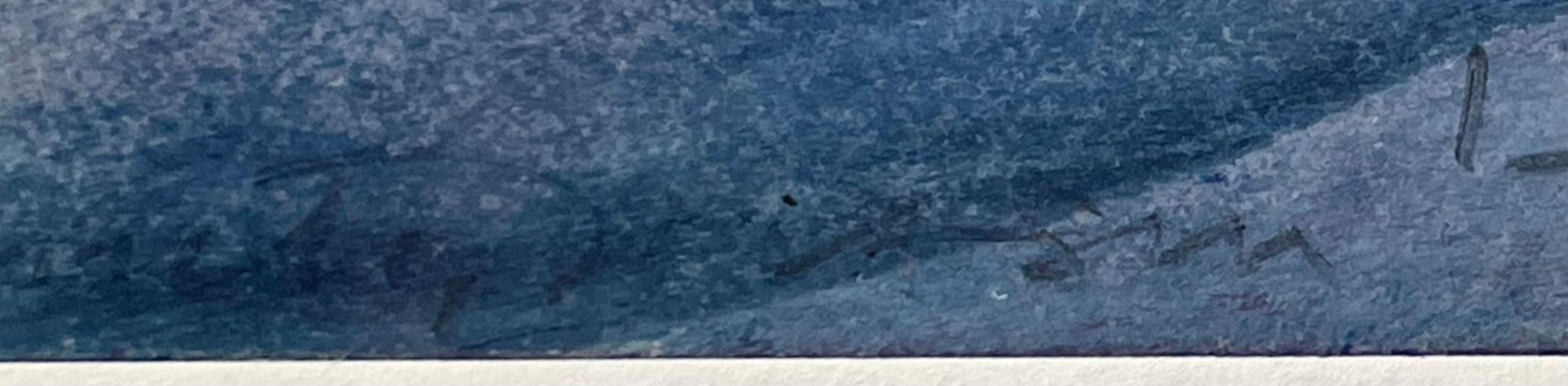 So Slight a Film ex Lehman Brothers Art Collection dipinto unico e firmato, incorniciato - Abstract Painting Grigio di Emily Mason