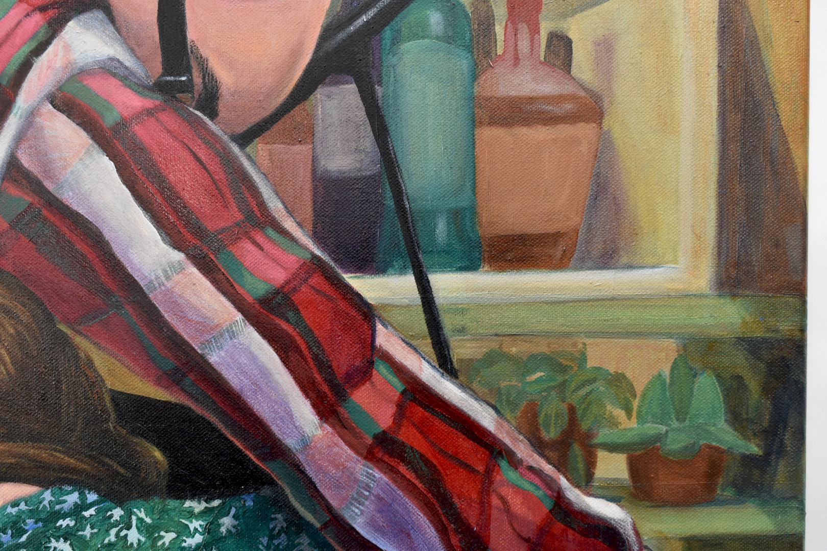 Piano Players par Emily Royer, peinture à l'huile contemporaine sur toile 24