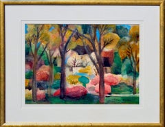 Autumn Forest - Mid Century Abstracted Fauvist Landscape 