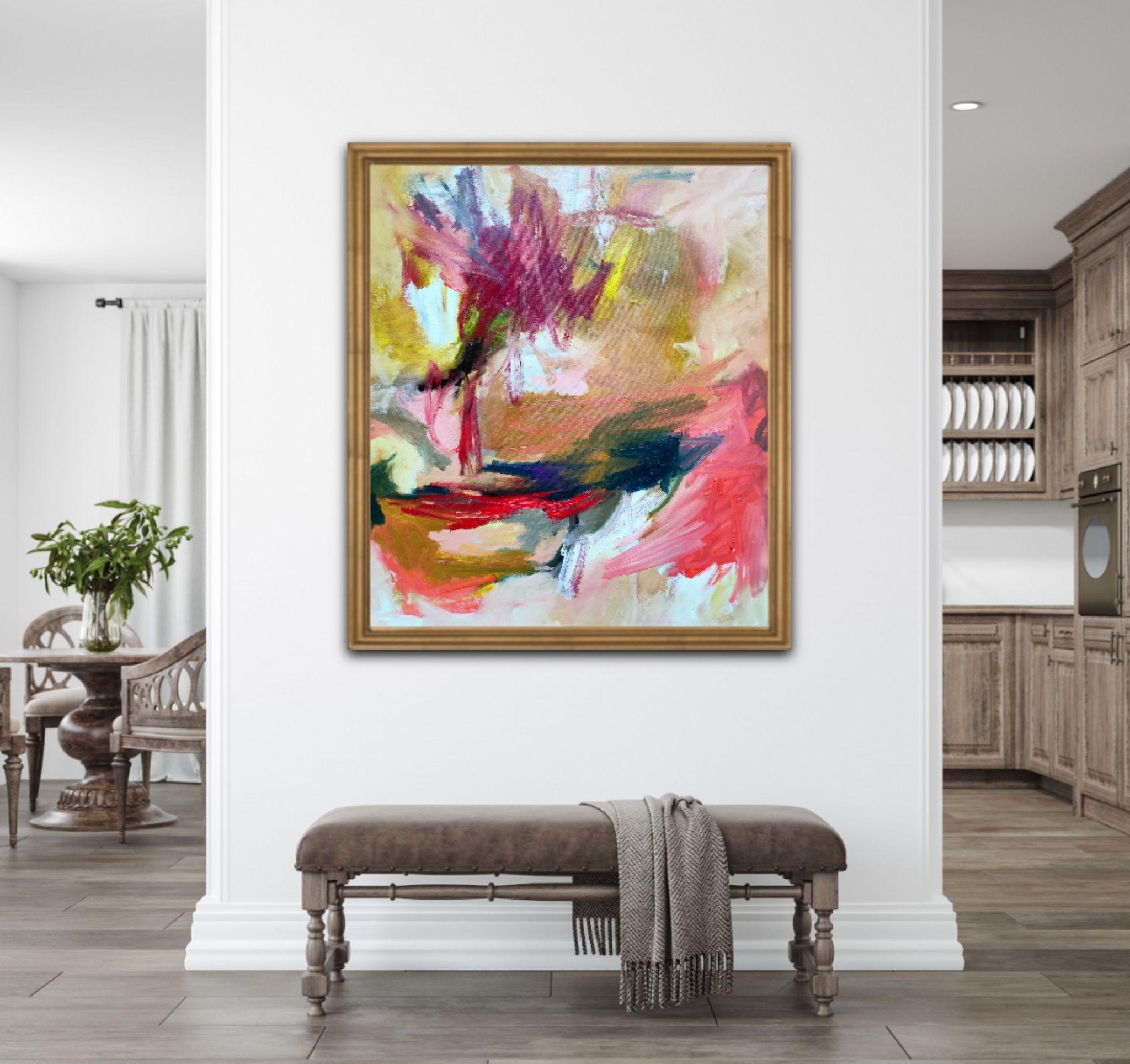 A contre courant, Gemälde, Öl auf Leinwand (Zeitgenössisch), Painting, von Emily STARCK