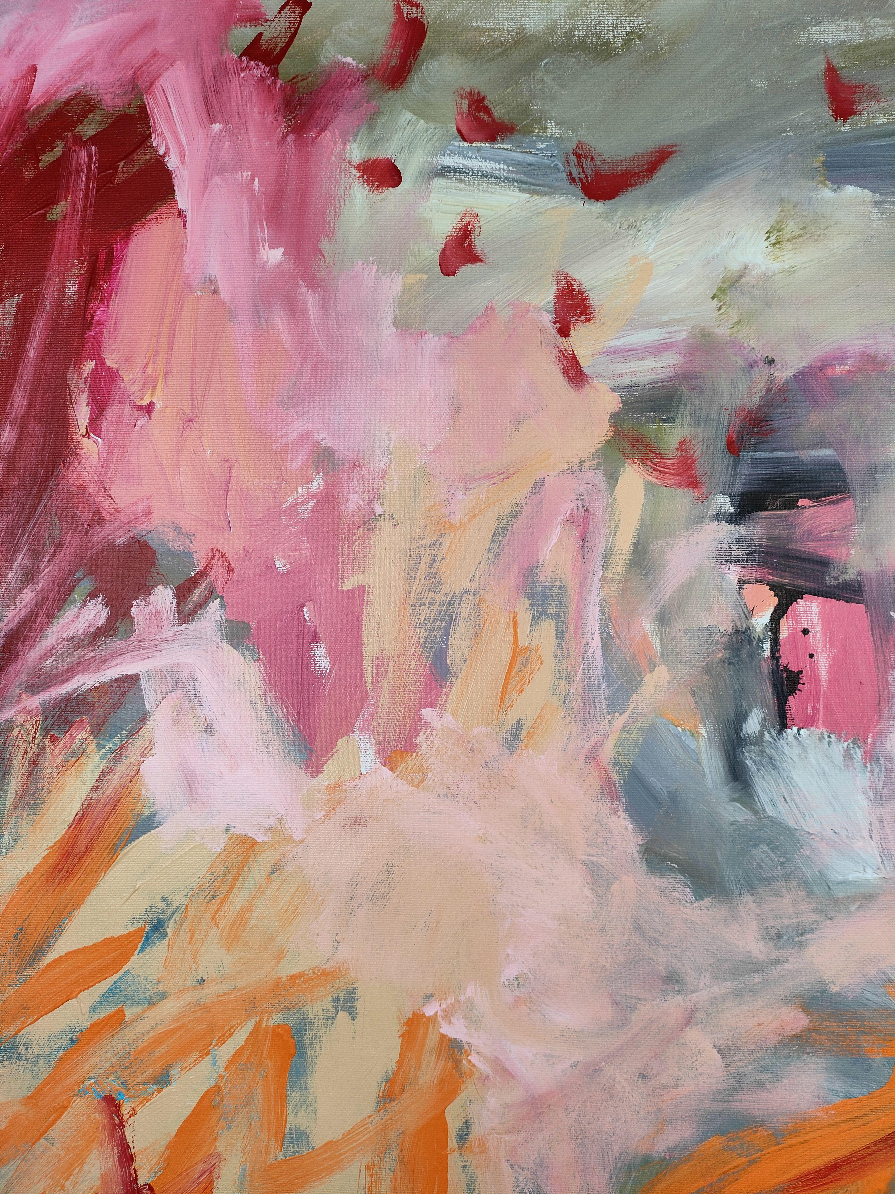 Ein weiterer rosa Tag, Gemälde, Acryl auf Leinwand (Abstrakter Expressionismus), Painting, von Emily STARCK