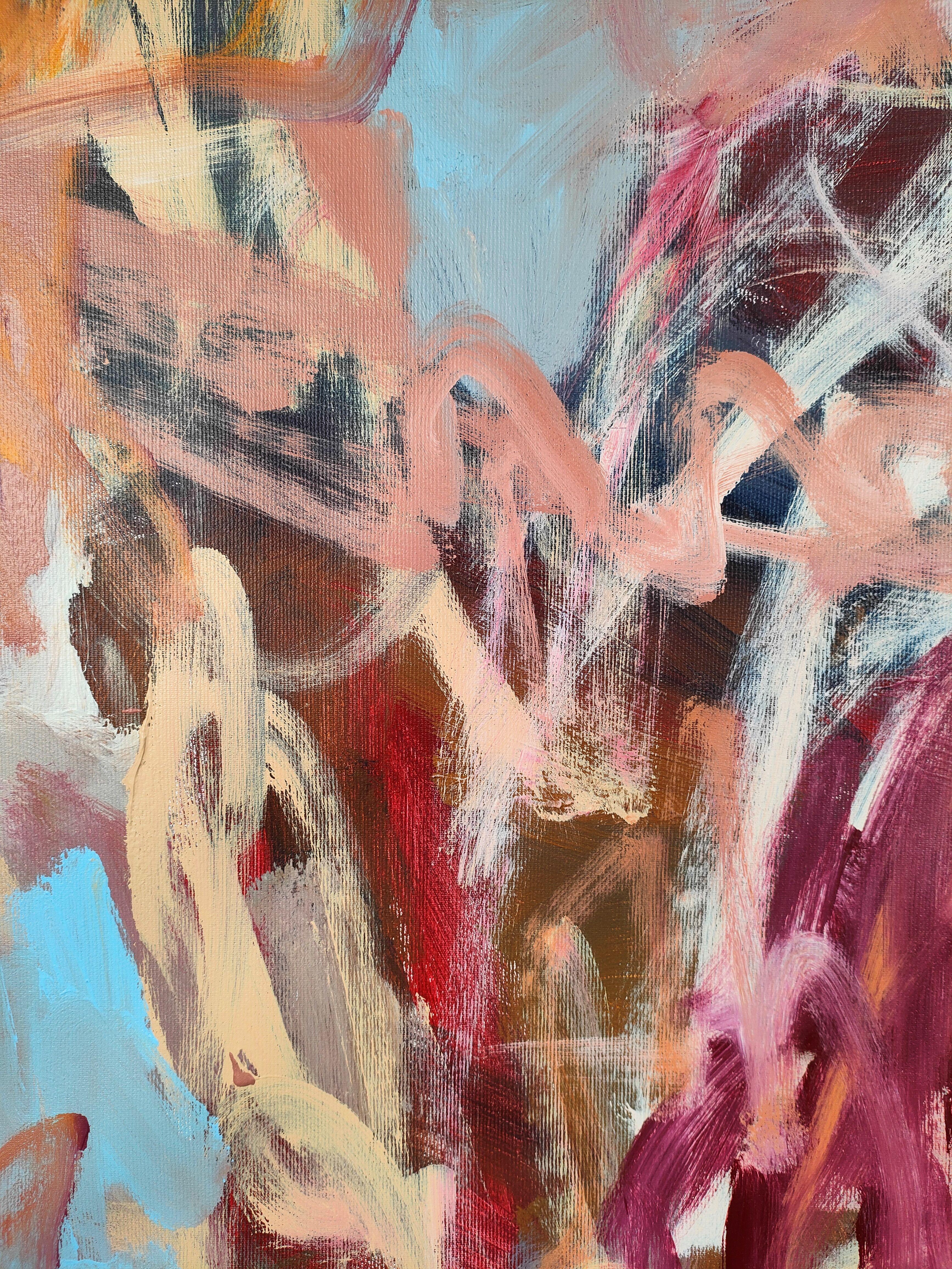 Armreif, Gemälde, Acryl auf Leinwand (Abstrakter Expressionismus), Painting, von Emily STARCK