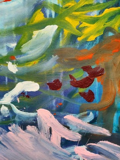 Blauer Januar, Gemälde, Acryl auf Leinwand