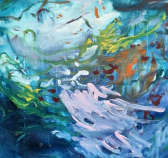 Blue January, Painting, Acrylic on Canvas