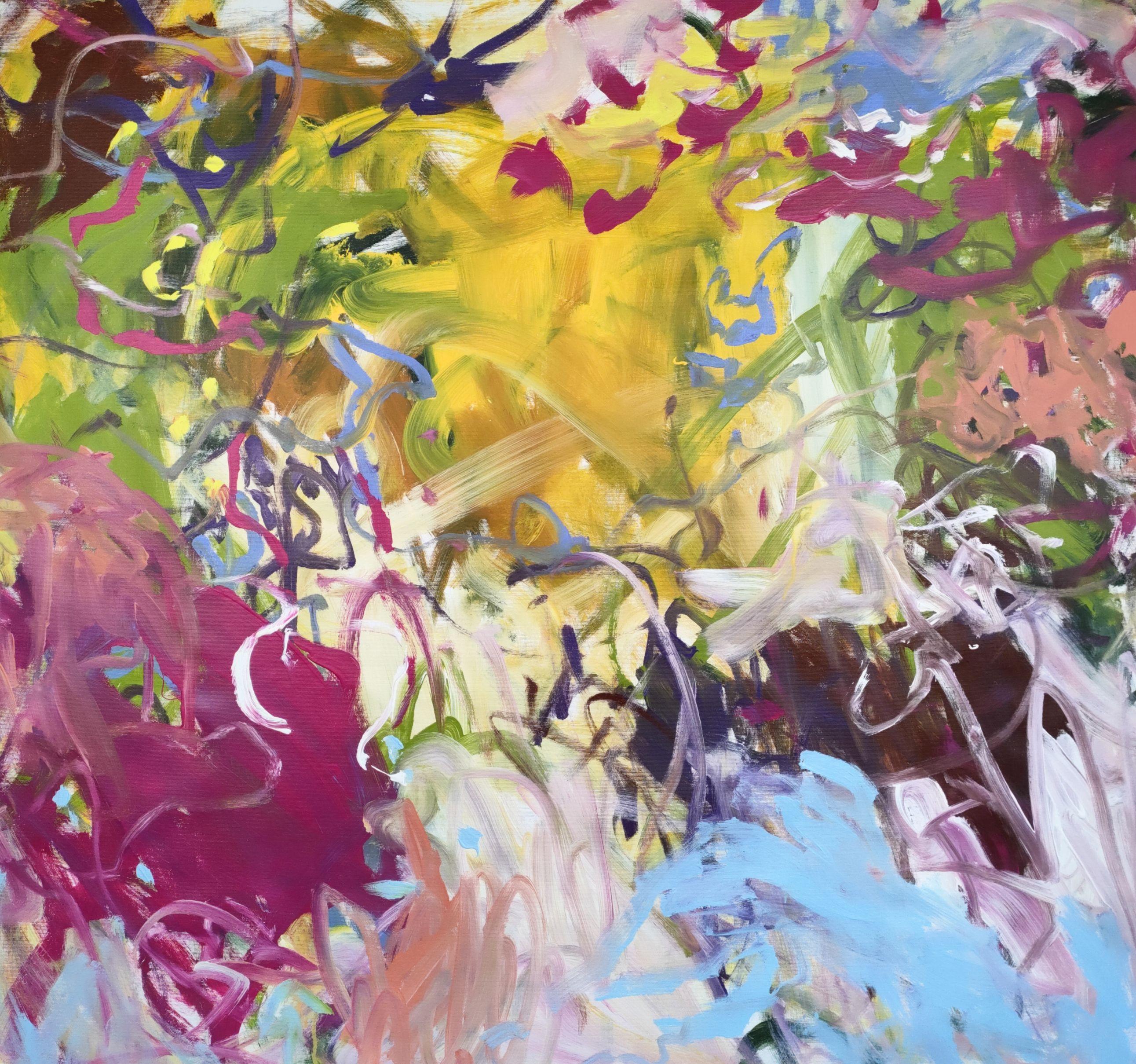 Colorful waves, Painting, Acrylic on Canvas