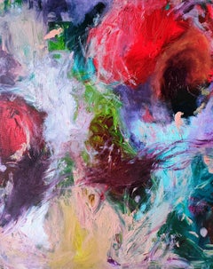 Couleurs d'hiver, peinture sur toile