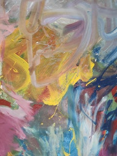 Crazy Flowers, Painting, Acrylic on Canvas