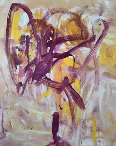 Cy Yellow Boat, Painting, Acrylic on Canvas