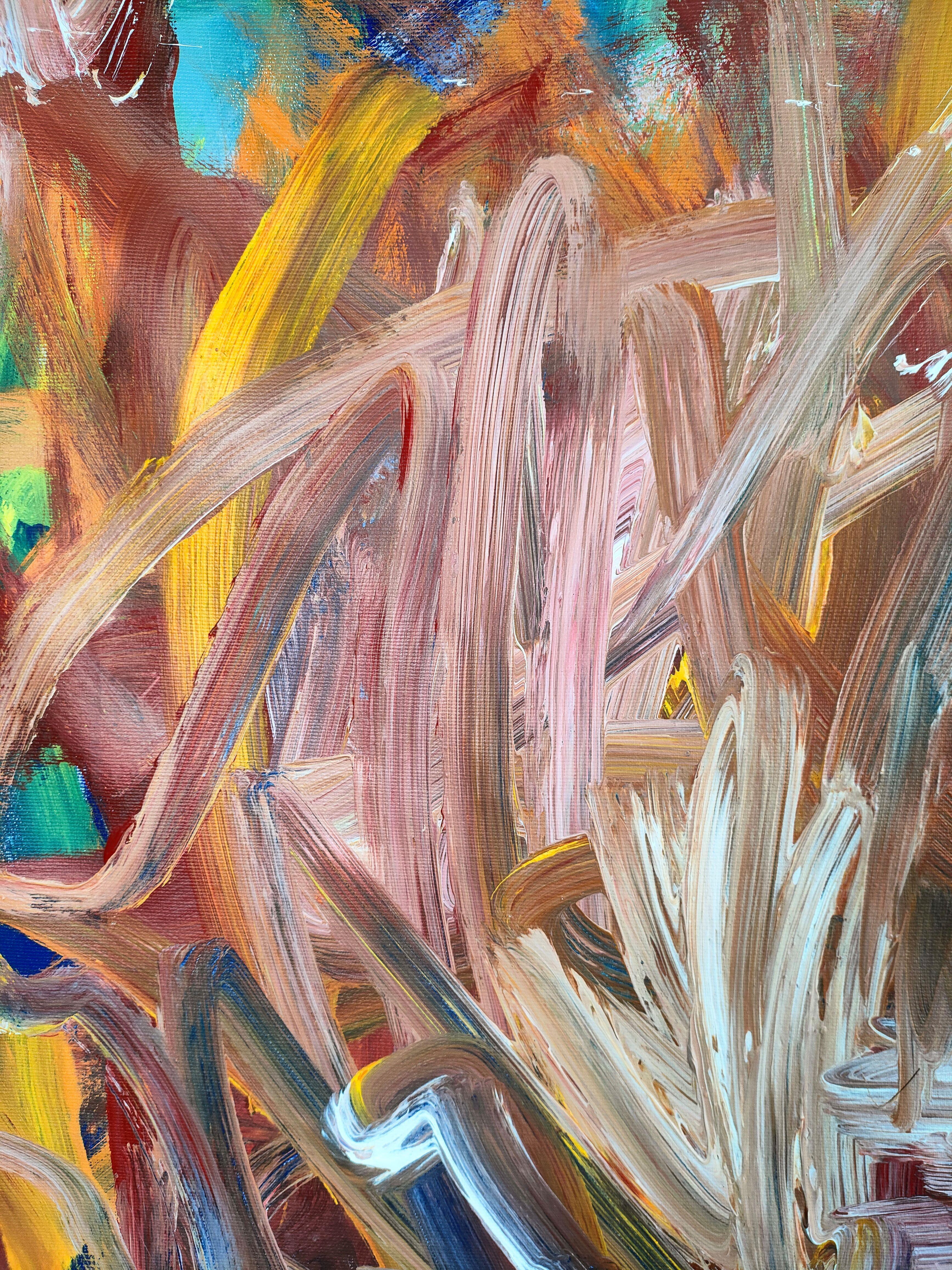 DesAtoiles plein les yeux, Painting, Acrylic on Canvas For Sale 2