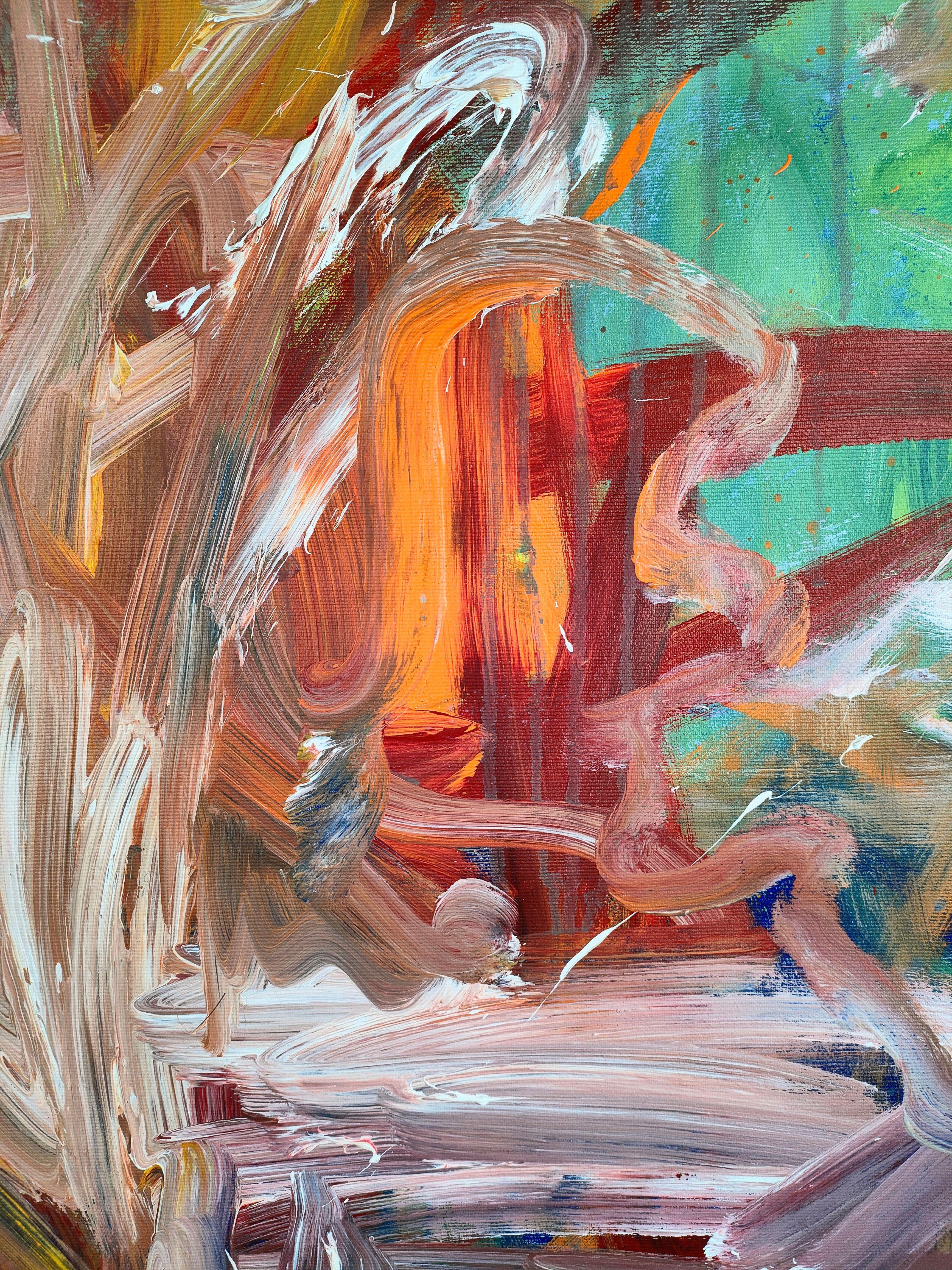 DesAtoiles plein les yeux, Painting, Acrylic on Canvas For Sale 4