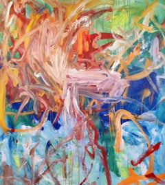 DesAtoiles plein les yeux, peinture, acrylique sur toile