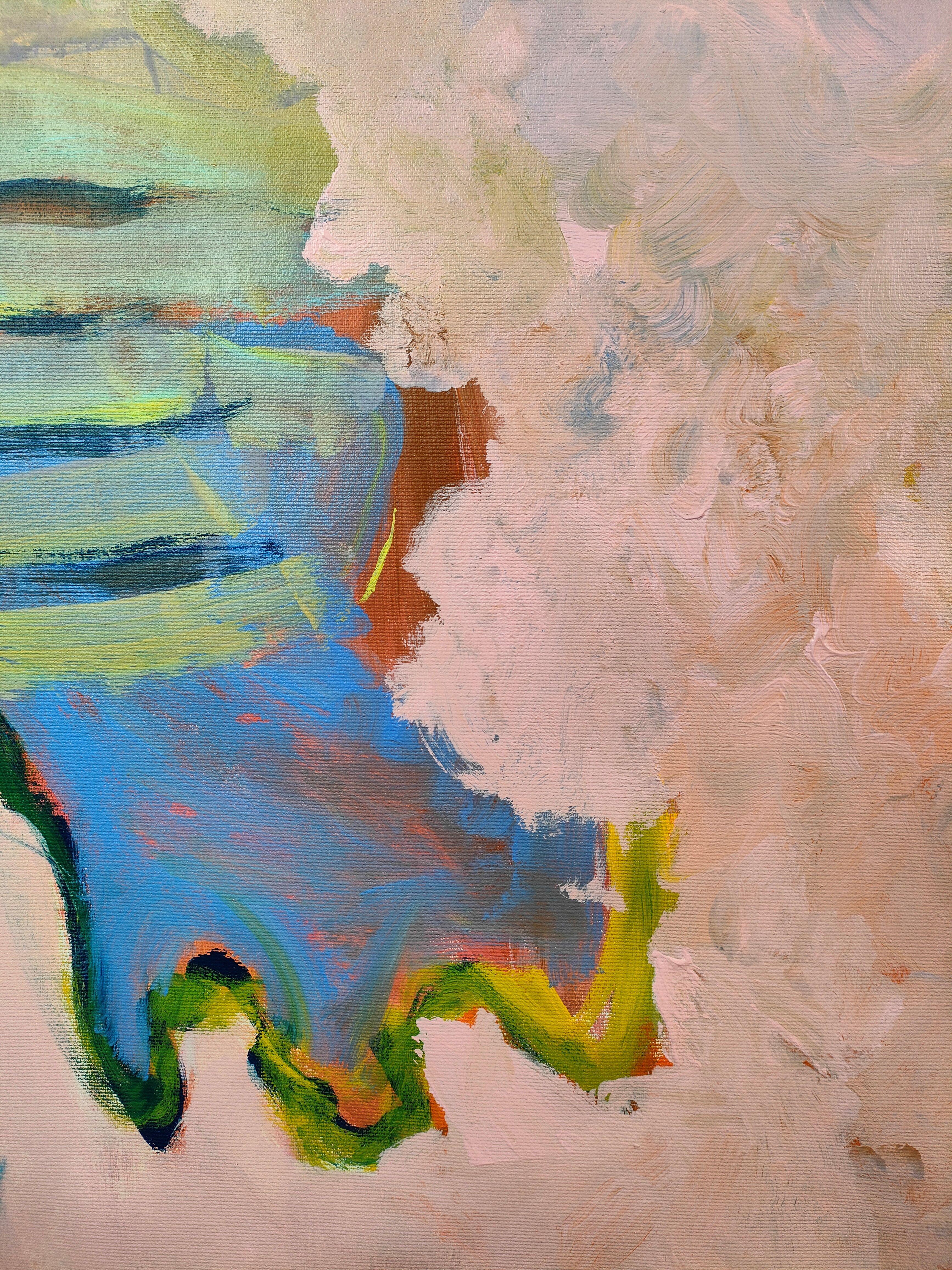 Don't give up, Gemälde, Acryl auf Leinwand im Angebot 1