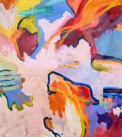 Don't give up, peinture sur toile acrylique