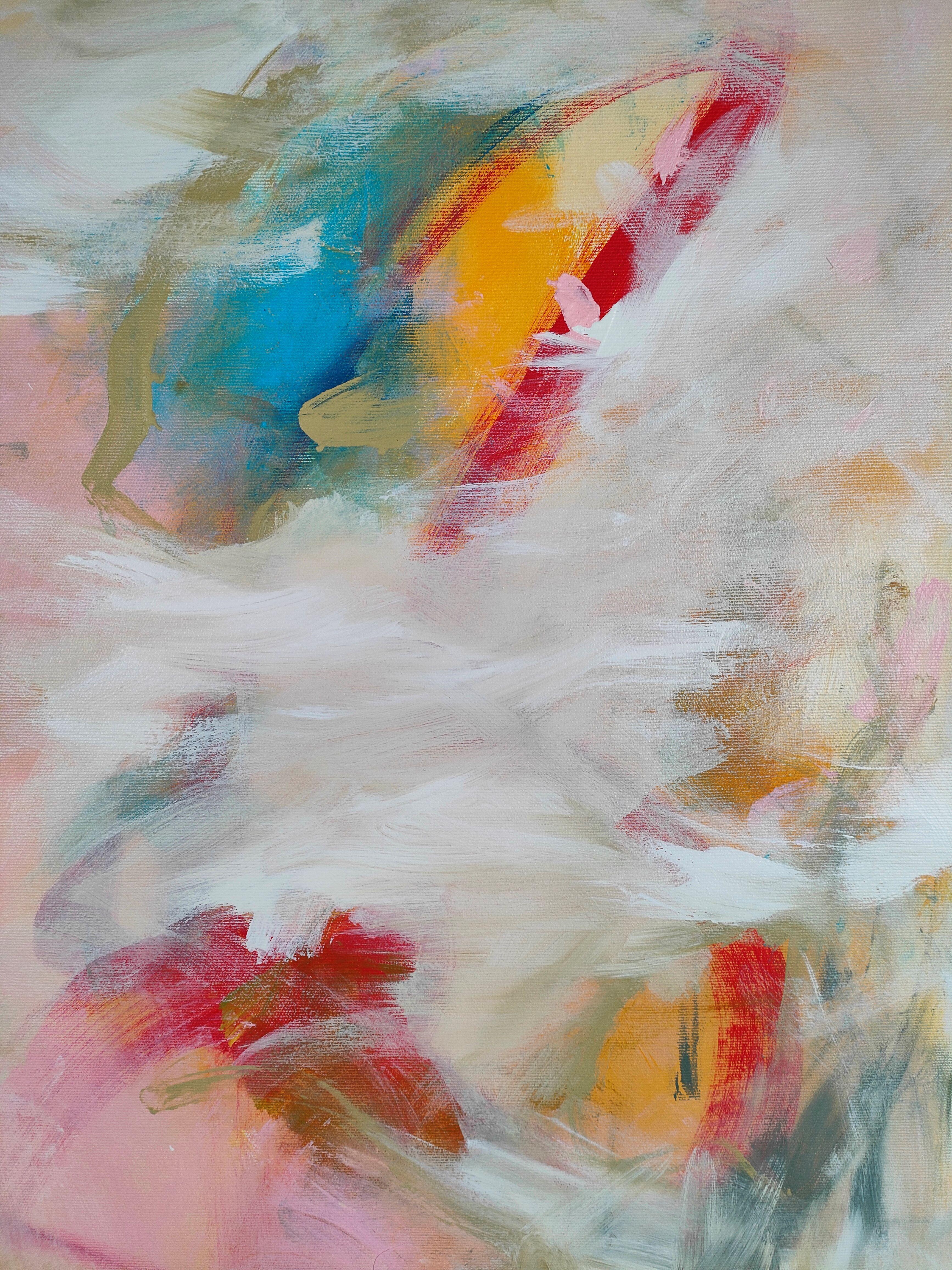 Douceur printaniÃ¨re, Painting, Acrylic on Canvas For Sale 1