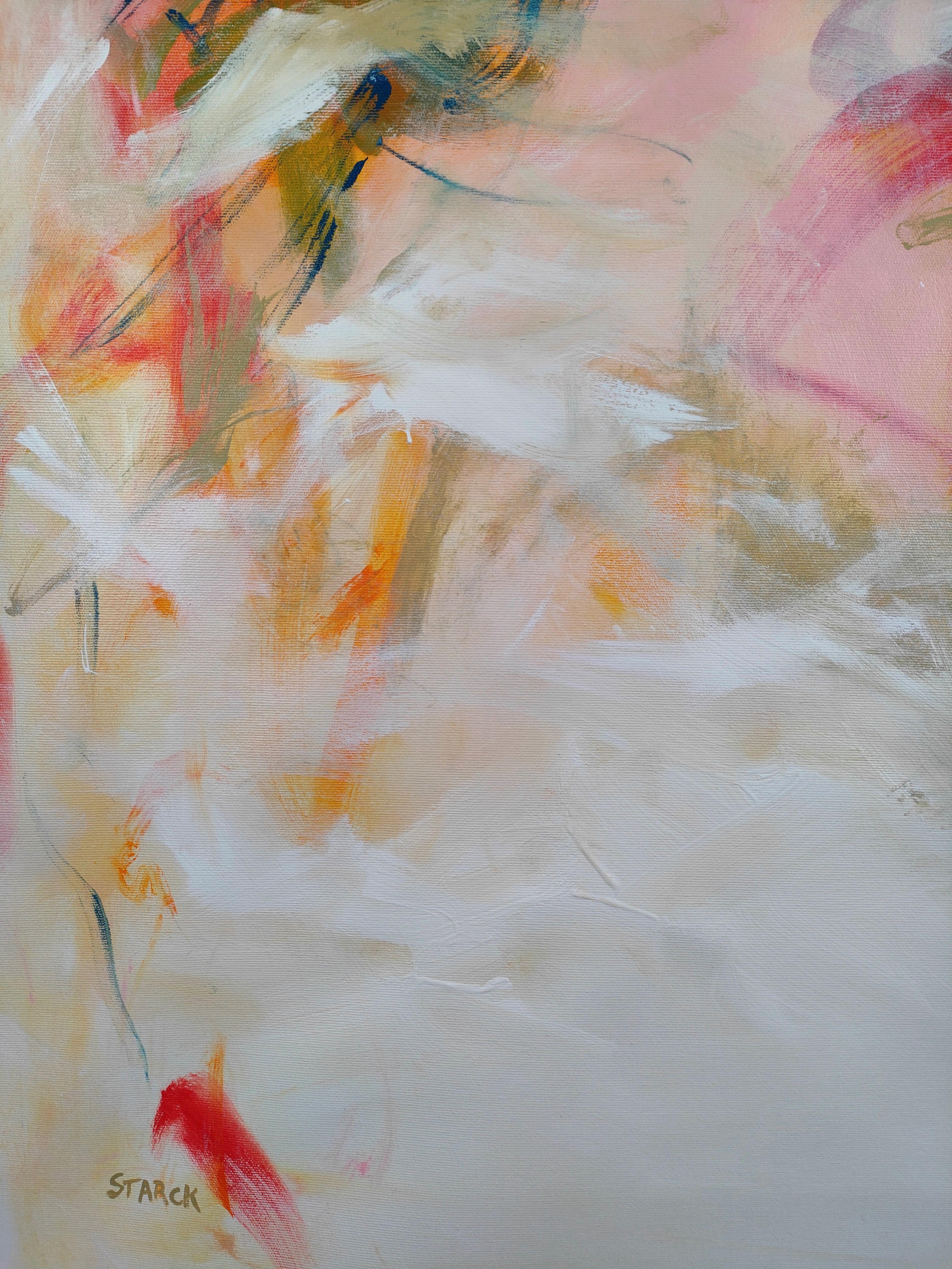 Douceur printaniÃ¨re, Painting, Acrylic on Canvas For Sale 4