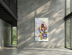 Flowers bouquet, Painting, Acrylic on Canvas