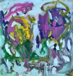 Flowers in my heart, Painting, Acrylic on Canvas