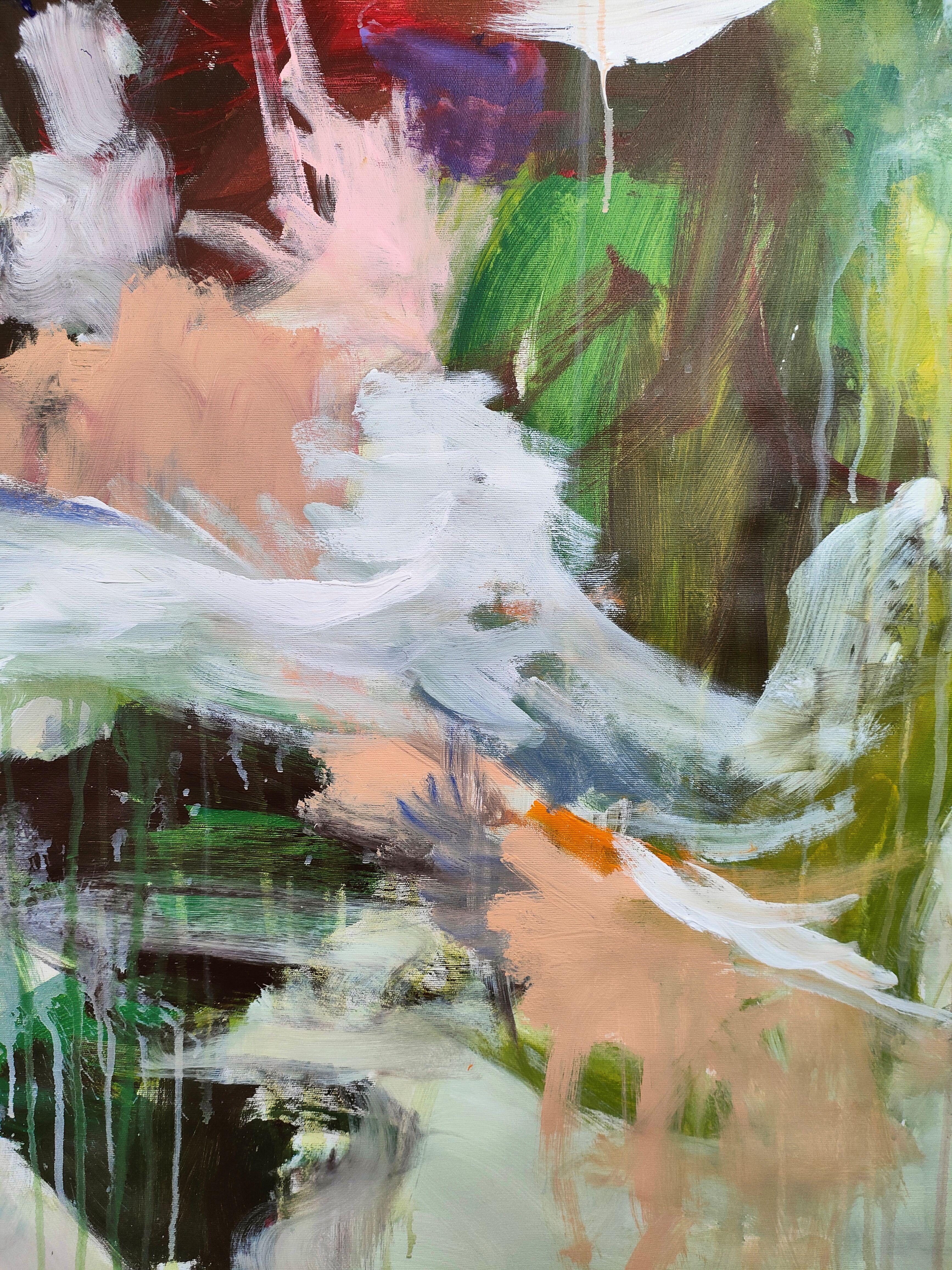 Französischer Sommer, Gemälde, Acryl auf Leinwand (Abstrakter Expressionismus), Painting, von Emily STARCK