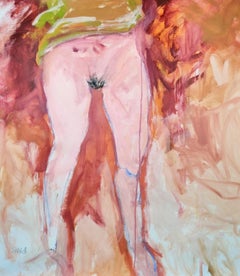La robe verte, Pittura, Acrilico su tela