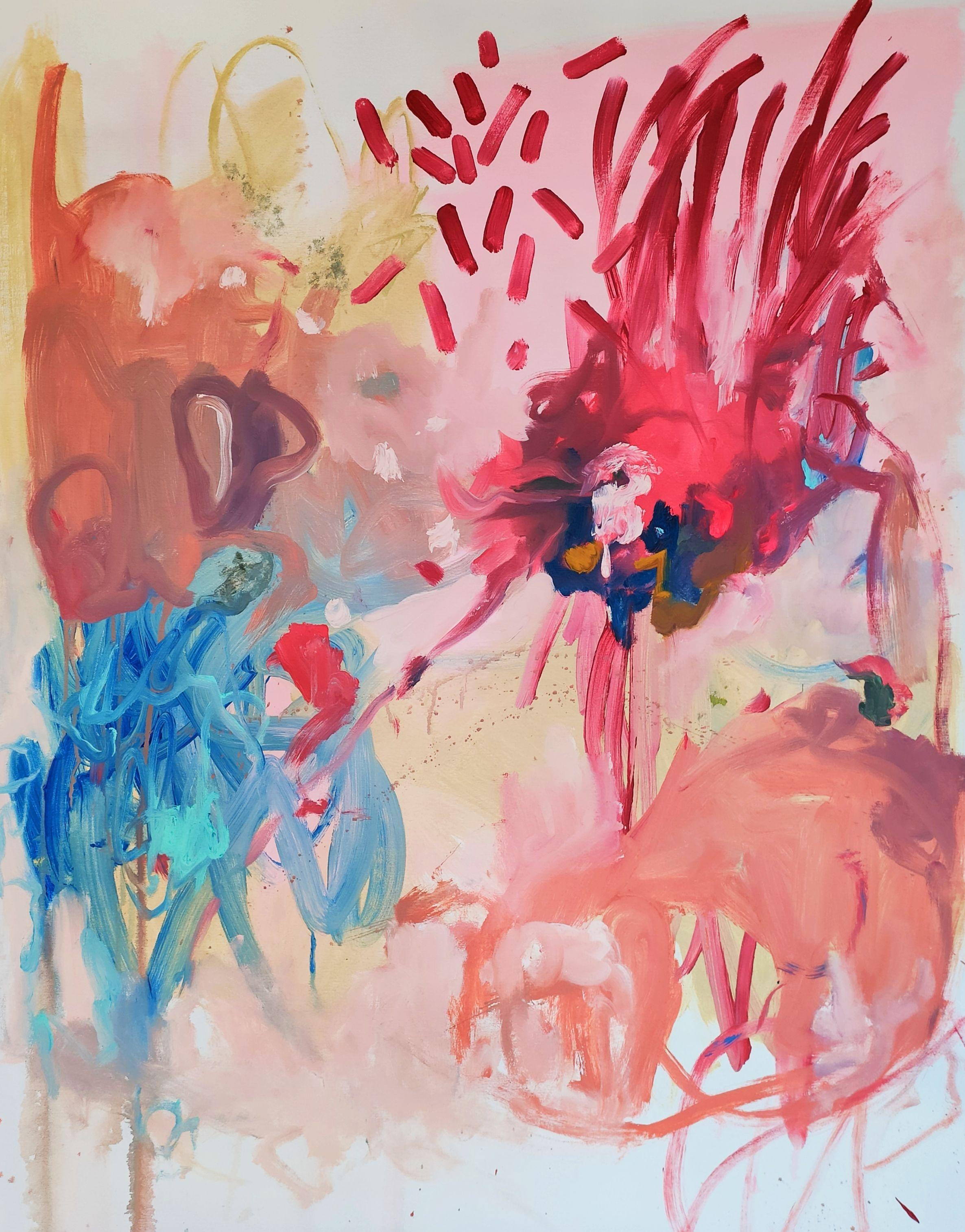 Le bonheur est dans la couleur, Gemälde, Acryl auf Leinwand – Painting von Emily STARCK
