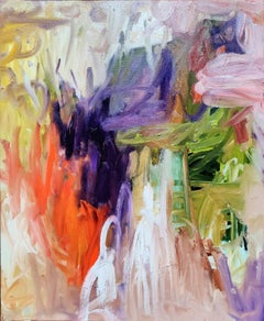 LumiÃ¨res florales, Peinture, Huile sur toile