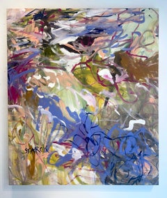 Mon âme sœur : Peinture abstraite, acrylique sur toile, couleurs vives