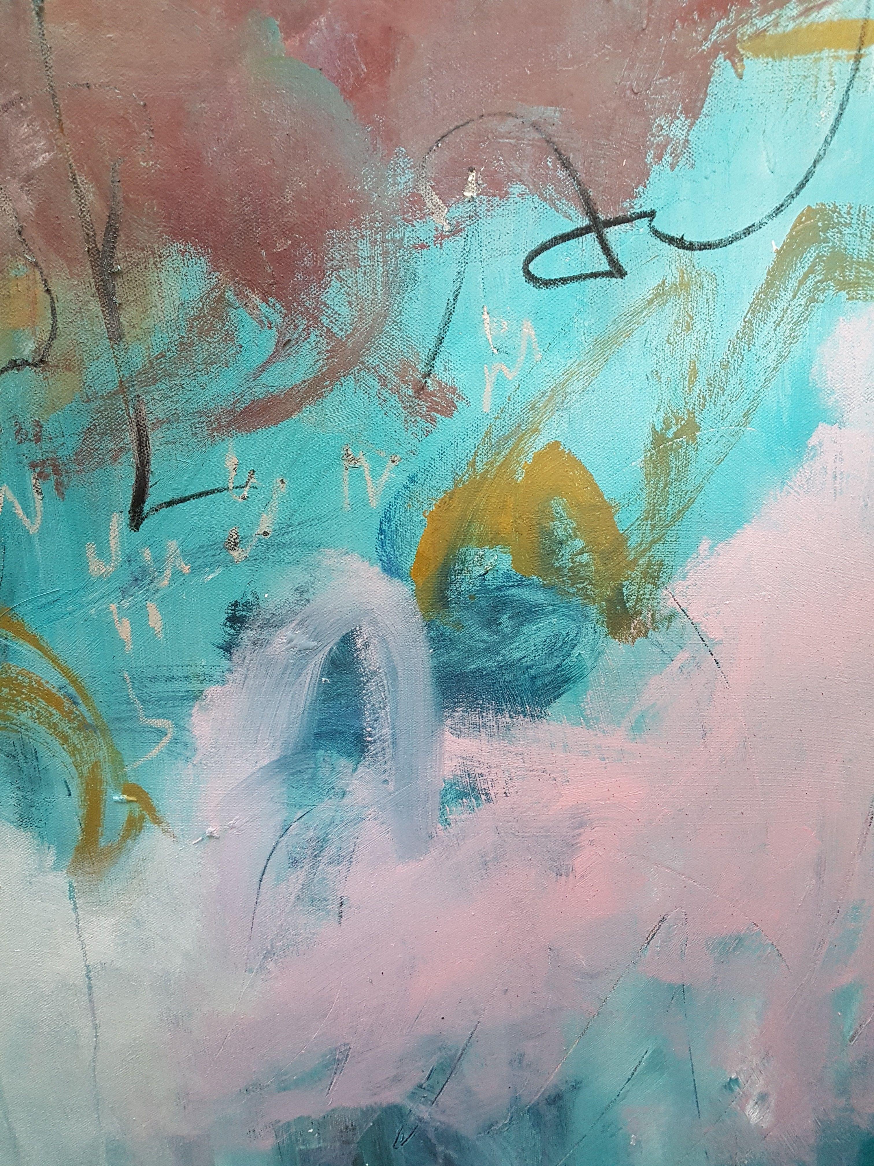 OdyssÃCe, Pittura, Acrilico su tela - Painting Astratto di Emily STARCK
