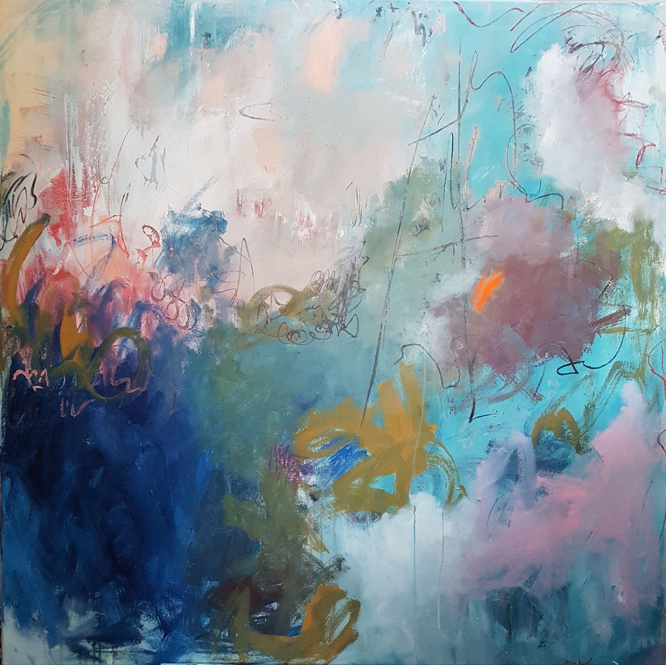 Emily STARCK Abstract Painting - OdyssÃCe, Painting, Acrylic on Canvas