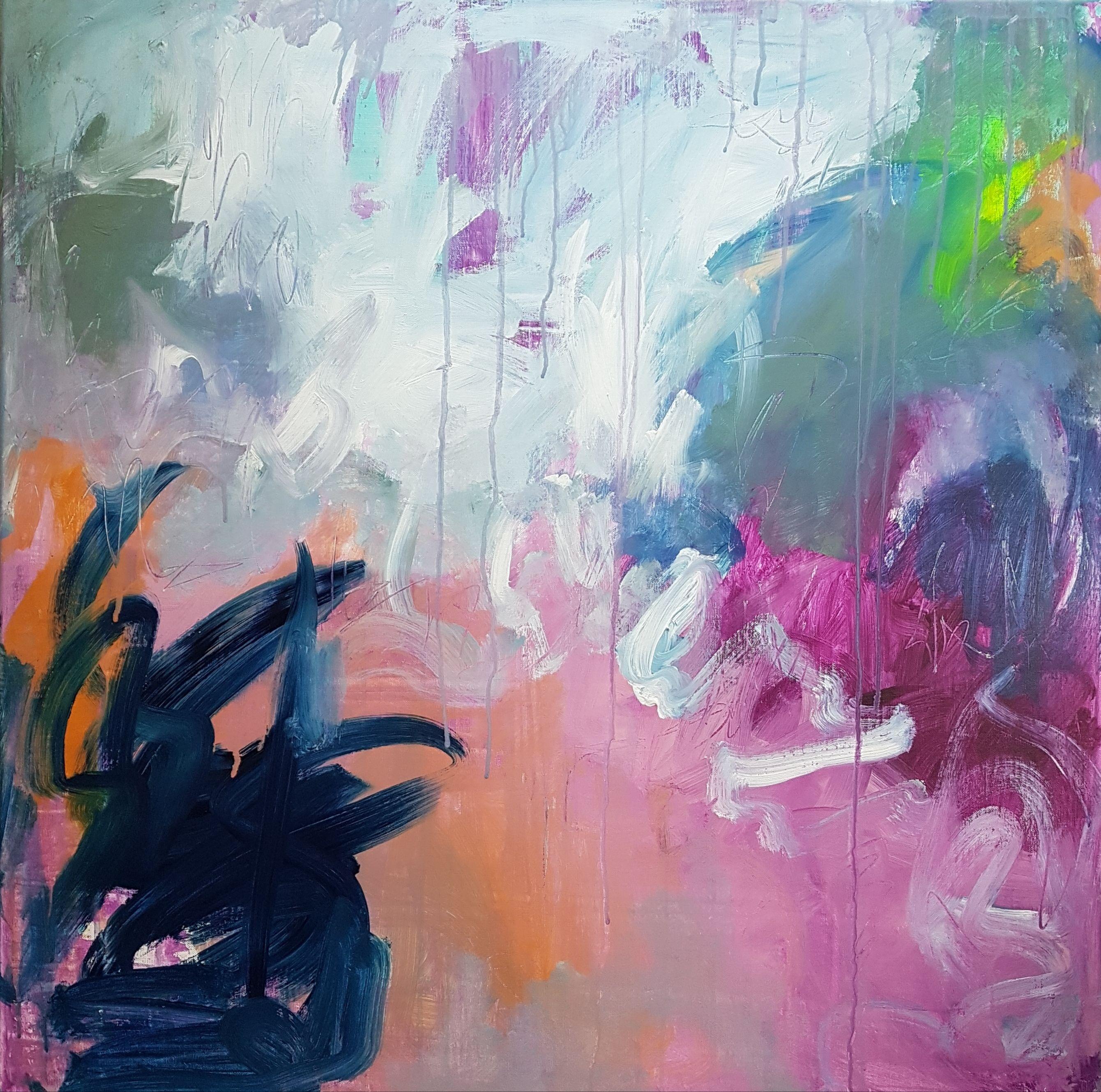 Emily STARCK Abstract Painting - Paradis, Painting, Acrylic on Canvas