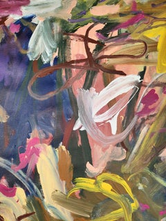 Pink Giverny, Painting, Acrylic on Canvas