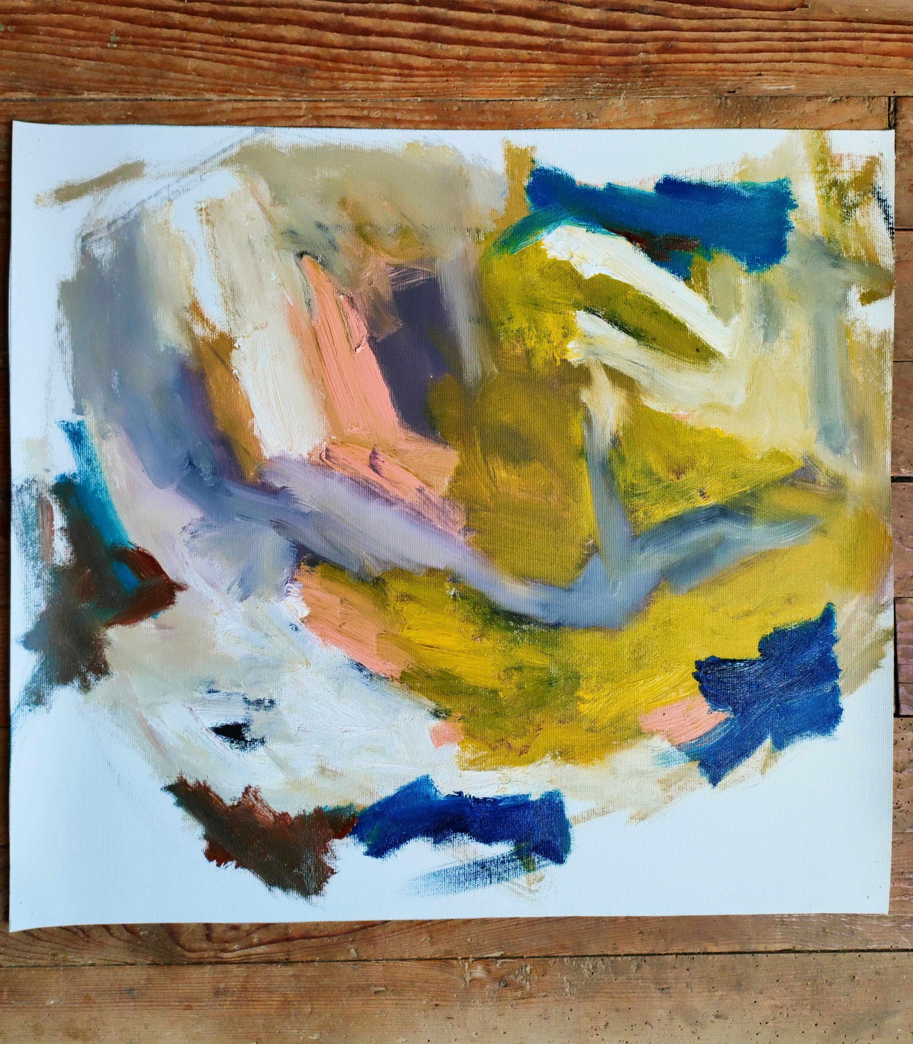 Spirituelle Reise, Gemälde, Öl auf Leinwand (Abstrakter Expressionismus), Painting, von Emily STARCK