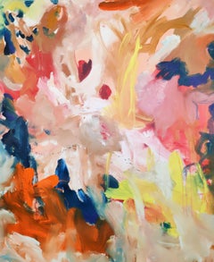 Des pensées douces, peinture sur toile