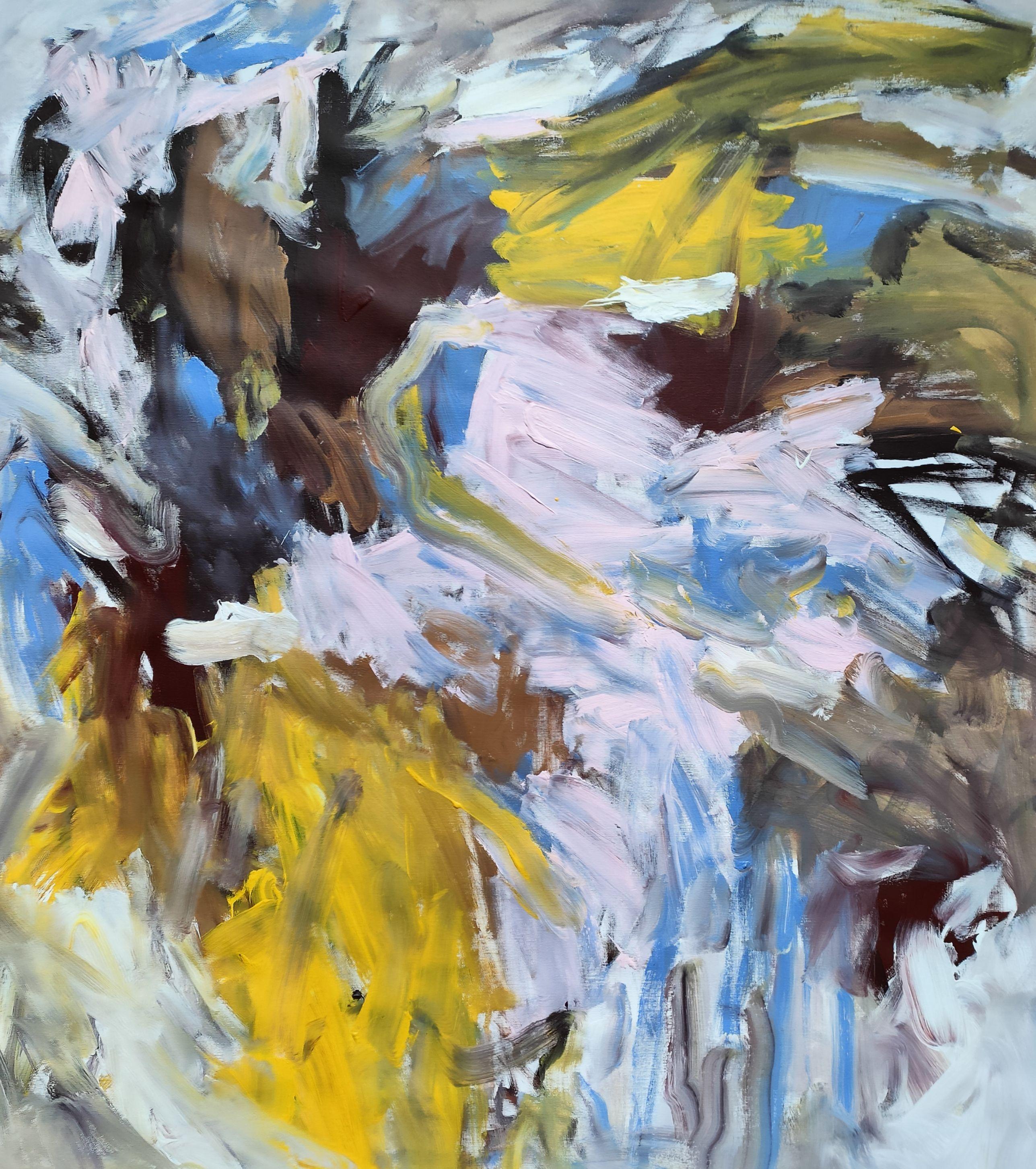 La carta si taglia nella mia mano, Pittura, Acrilico su tela