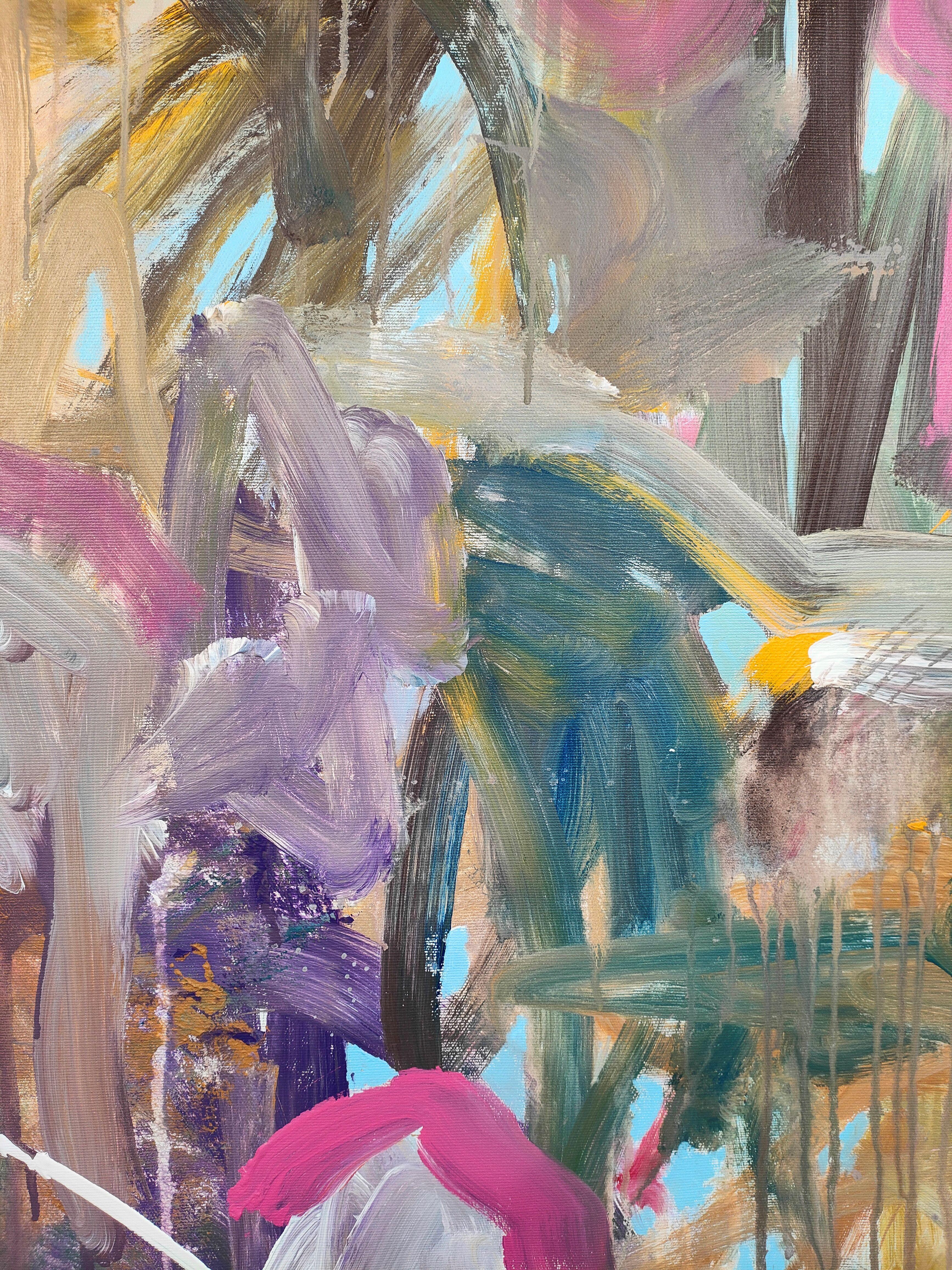 Die Sonne glänzt, Gemälde, Acryl auf Leinwand (Abstrakter Expressionismus), Painting, von Emily STARCK