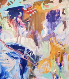 The woman with the scarf, Painting, Acrylic on Canvas