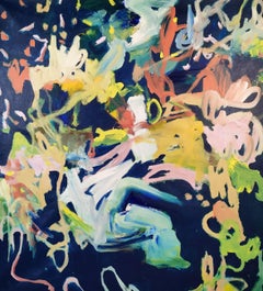 Une ÃCtoile dans la nuit, Painting, Acrylic on Canvas