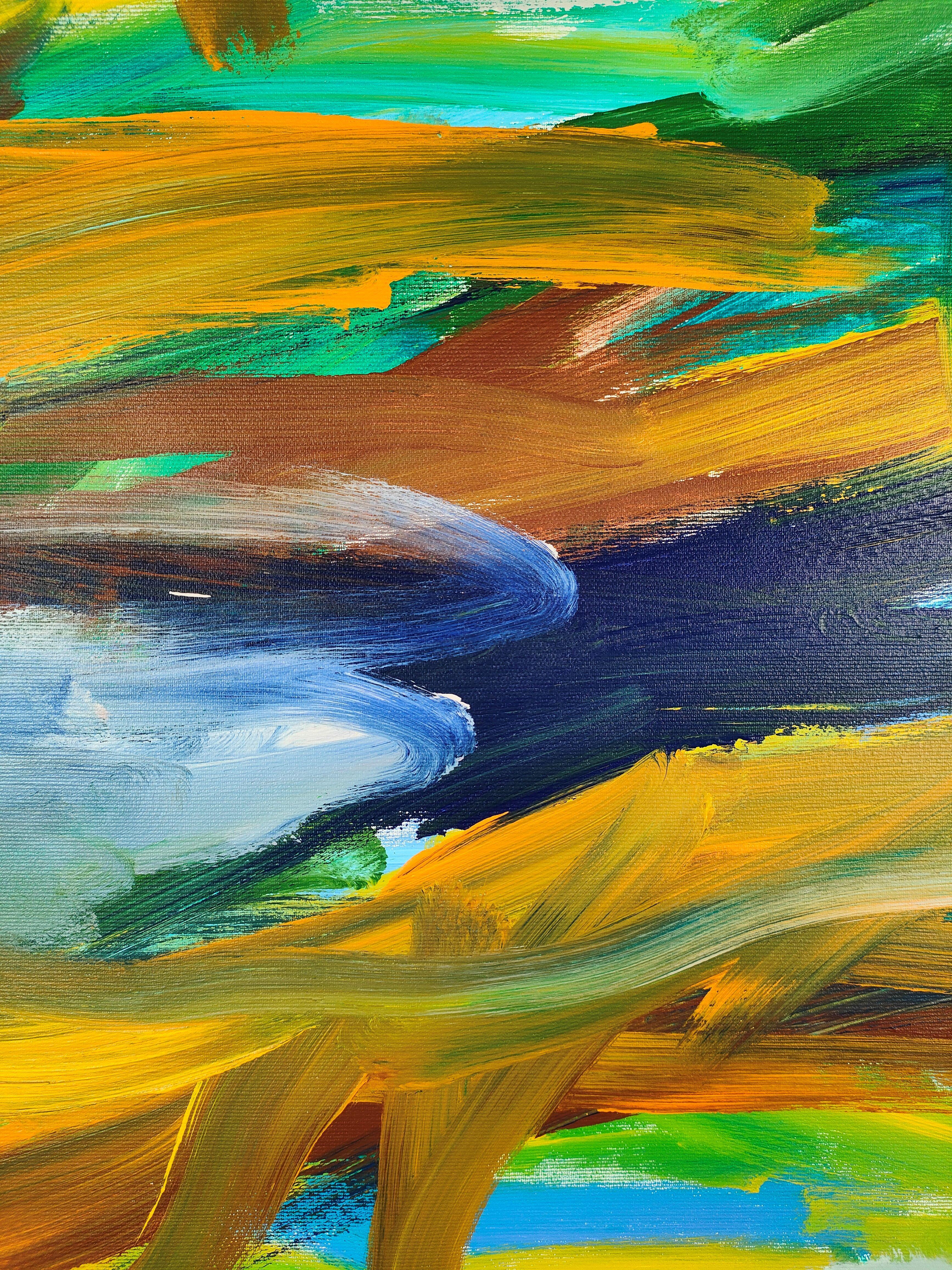 Gemüsespitzen, Gemälde, Acryl auf Leinwand (Abstrakter Expressionismus), Painting, von Emily STARCK