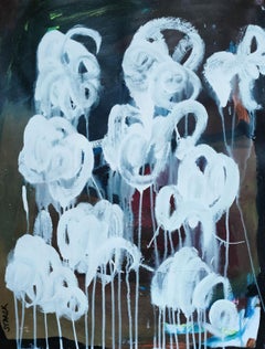 Whiting Flowers, Pittura, Acrilico su carta