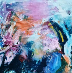 Lumières d'hiver, peinture, acrylique sur toile