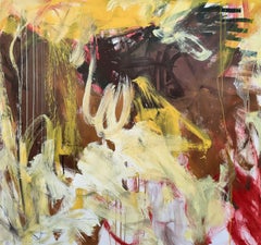 Yellow Gesture, Painting, Acrylic on Canvas