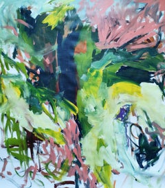 Gelbgrün, Gemälde, Acryl auf Leinwand