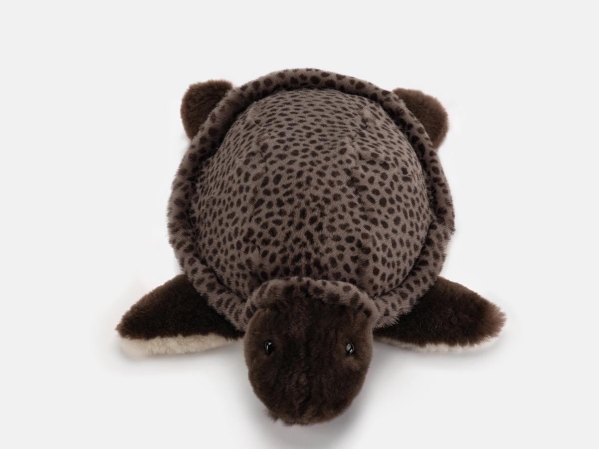 Modern Emily Turtle Castorino and Shearling Collectible Peluche Fur by Muchi Decor For Sale